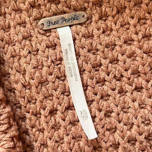 Free People Sweater Women’s XS Chunky Knit Cotton - Picture 3 of 6